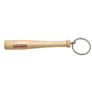 Mini batte de baseball en bois porte-clés personnalisé plaine